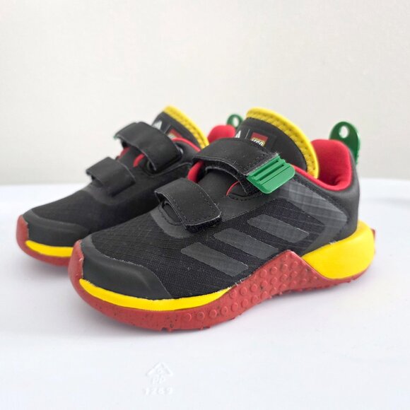 ADIDAS x LEGO Collab Toddler Sport Sneaker Hook & Loop Primary Colors Baby Shoes - Picture 1 of 11